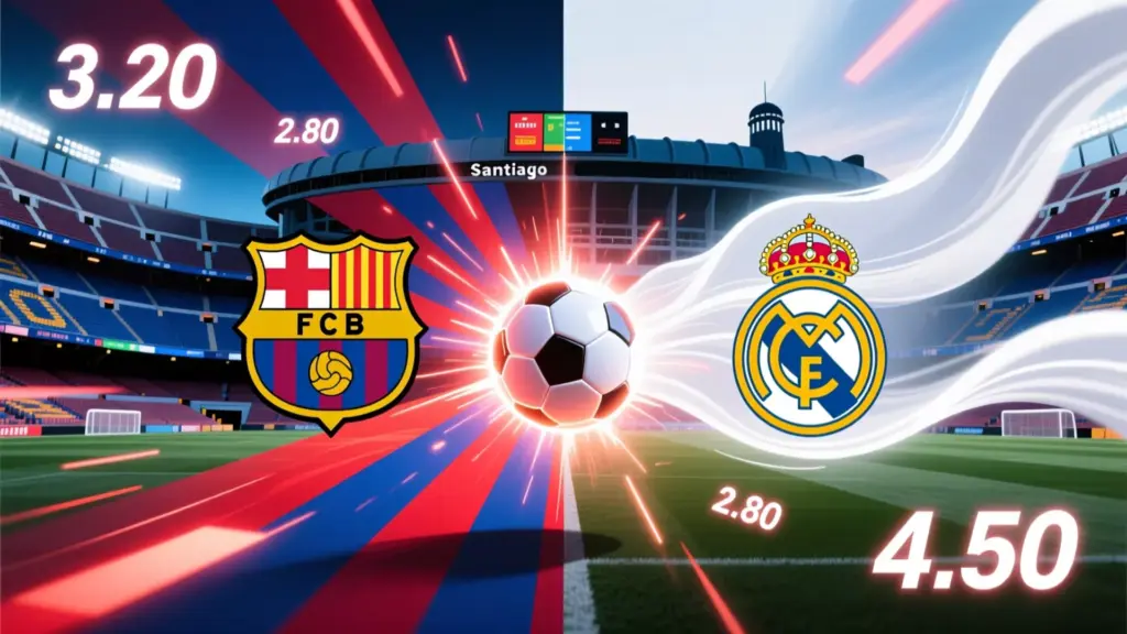 Barcelona vs Real Madrid El Clásico - Guía definitiva para apostar con estadísticas y cuotas