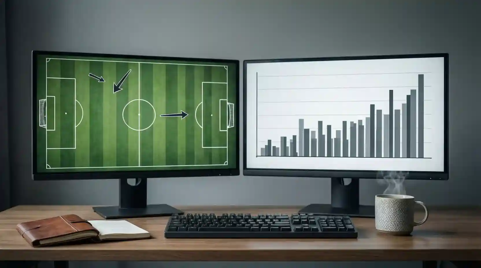 Análisis táctico de partidos de Champions League