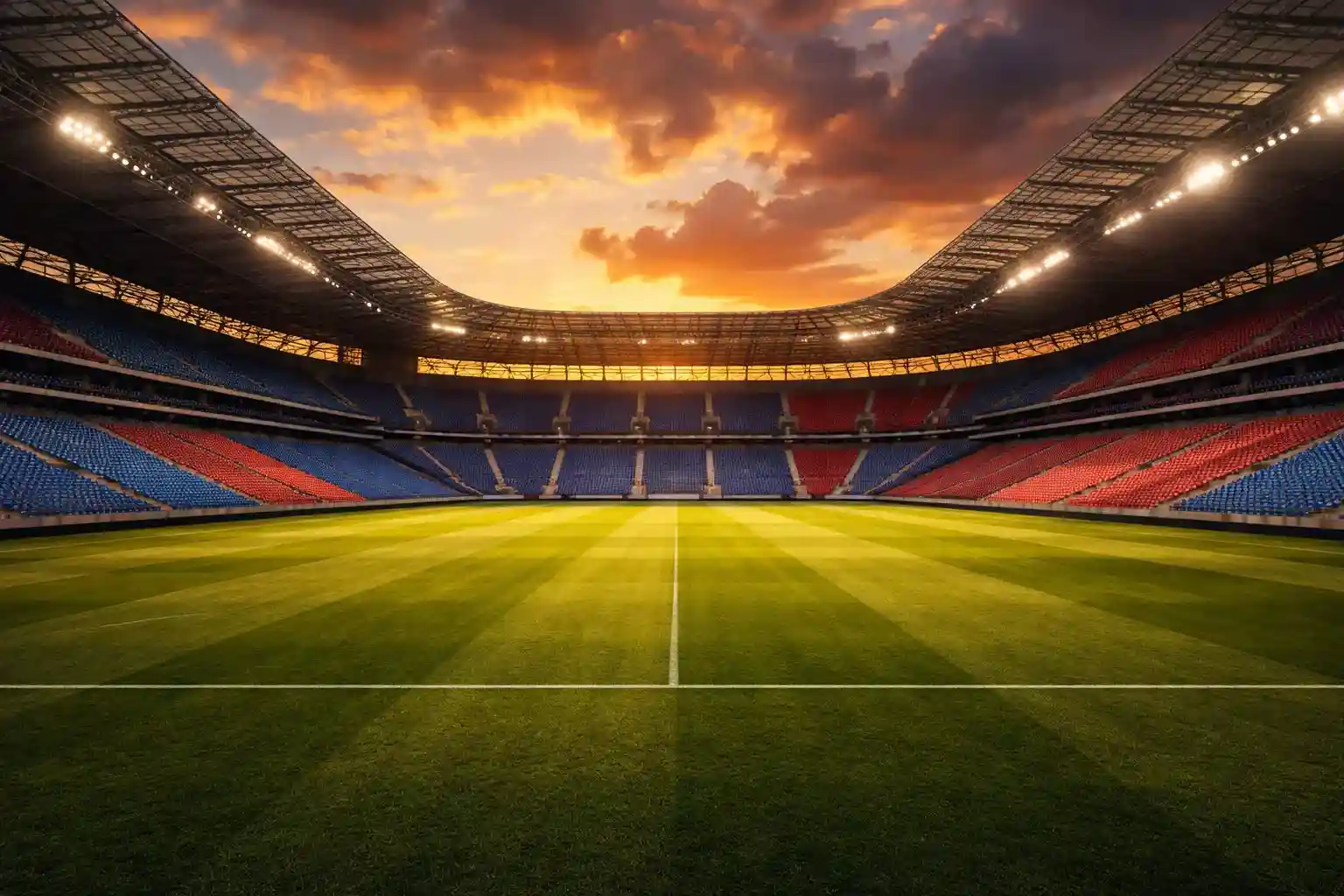Vista del estadio durante un Clásico de fútbol español
