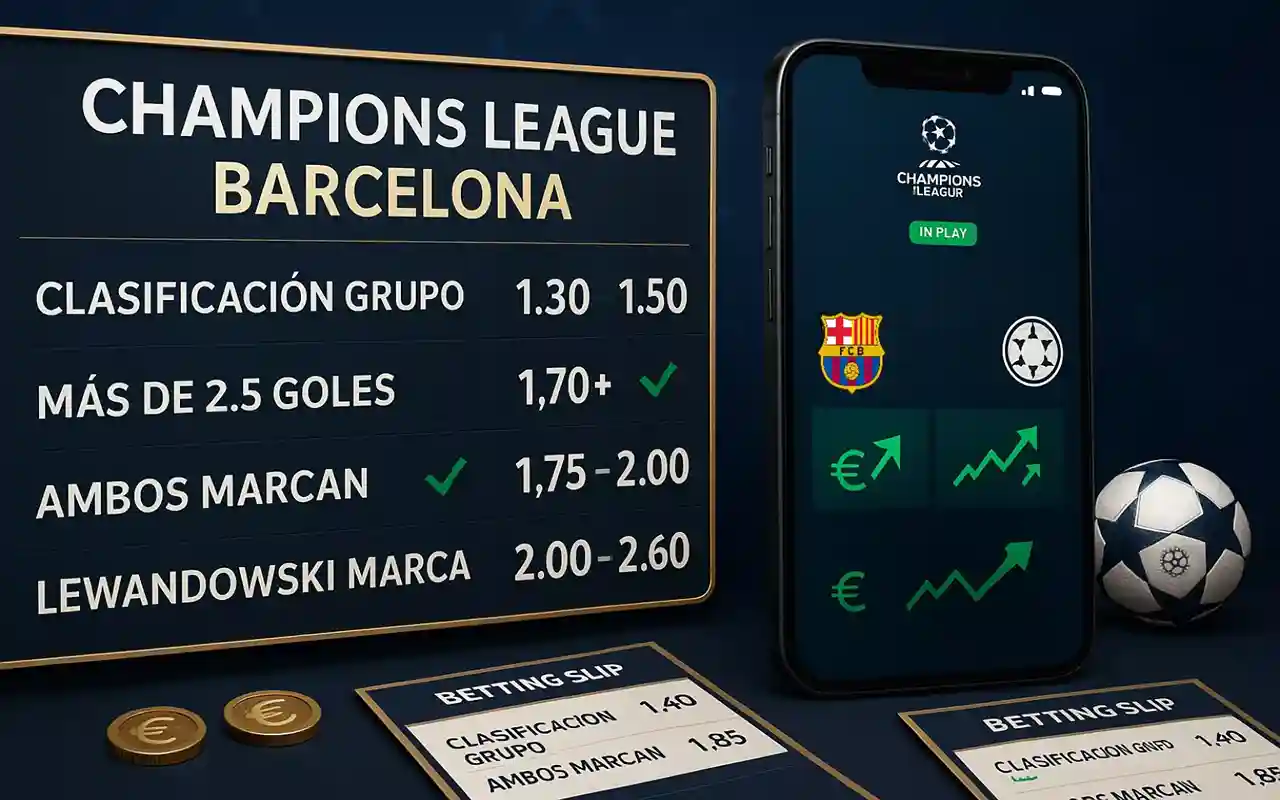 Mejores mercados de apuestas para Barcelona en Champions League con cuotas y estrategias