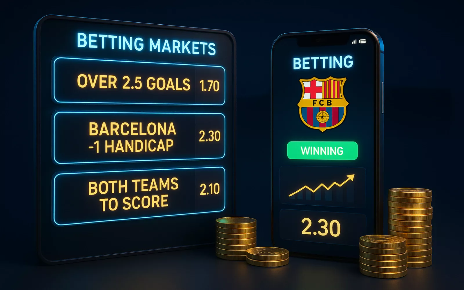 Mercados de apuestas rentables para partidos del Barcelona en Camp Nou con cuotas y estrategias